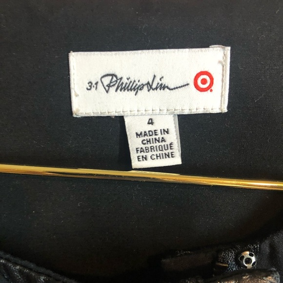 3.1 Phillip Lim black dress zip up front thick - Picture 4 of 6